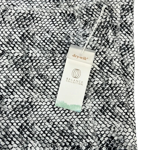 Balance Collection New XL White Tonel Snake Print Side Seam Pocket Soft Legging - Picture 5 of 6